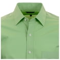 thumbnail image 3 of Monsieur Camisa de Vestir Regular Fit  Verde Limon, 16" Cuello 34" Manga Monsieur 13054X, 3 of 4