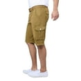 thumbnail image 4 of RAW X Mens Belted 12.5" Inseam Knee Length Cargo Shorts, British Khaki, 32, 4 of 7