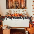 thumbnail image 6 of Moocorvic Black Artificial Maple Leaves Garland Halloween Decor Indoor, Fireplace, Party, 6 of 7