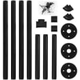 2 Pack 72inch Industrial Pipe Clothes Garment Rack Ceiling Mount For ...