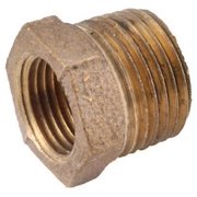 Anderson Metals 1/2 In. MPT x 1/4 In. FPT Red Brass Hex Reducing Bushing