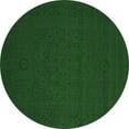 thumbnail image 1 of Ahgly Company Indoor Round Abstract Emerald Green Contemporary Area Rugs, 7' Round, 1 of 4