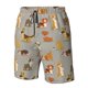 thumbnail image 4 of Balery Cute Dog Traje de Baño Estilo Hawaiano para Hombre, Shorts de Secado Rápido con Bolsillos-XX-Large, 4 of 6