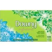 Downy Ultra Infusions Sage Jasmine Fabric Softener Dryer Sheets, 105 count