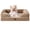 Camel-24.0"L x 18.0"W x 6.0"Th, variant on Dog Bed For Small Dogs  Waterproof Memory Foam Pet Beds With Sides Non-slip Bottom And Egg-crate Medium Couch Washable Removable Cover Dark Grey