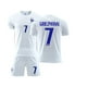 thumbnail image 1 of Nueva camiseta de fútbol para niños 2021/2022 # 6 Pogba 10 # Mbappe Camisetas de fútbol Conjunto de pantalones cortos Tallas para jóvenes-7 Blanco-16 BmatwkZeng Bmatwk Jersey, 1 of 2