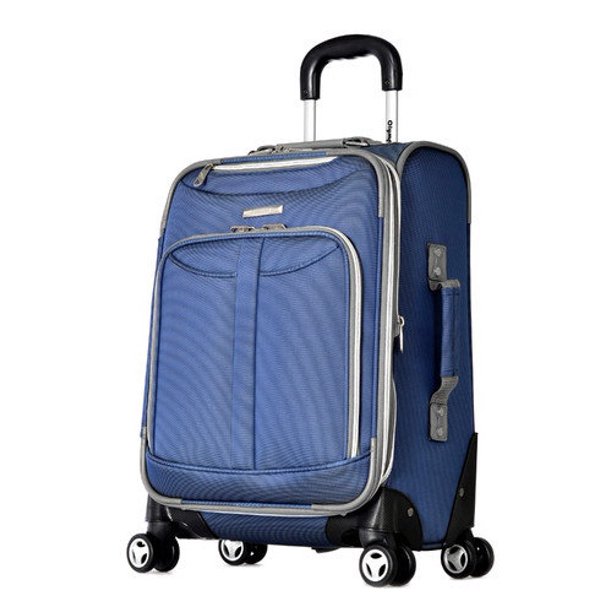 Olympia Tuscany 21Inch Spinner Carry On Luggage in Denim Blue