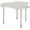 Gray/Gray, variant on Collaborative Hub Table - 44" X 47" - Maple/Gray