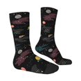 thumbnail image 2 of Goofa Galaxy Printed Men's Crew Socks, Soft Durable Breathable Moisture-Wicking with Odor Control Cotton socks, 2 of 9