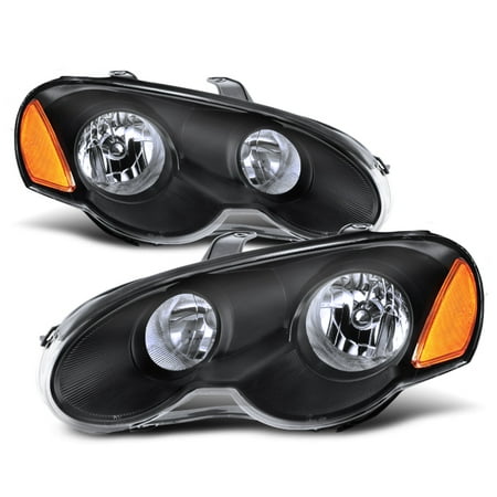 Chrysler Concorde Headlight Assembly - Fit 2003 2004 2005 Chrysler Sebring 2 Door Coupe Black Headlights Assembly