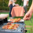 thumbnail image 4 of Kitchen Utensil Set Roasting Sticks Telescoping Sticks Skewers With Wooden Handle For BBQ Hot Dog Fire Camping Cookware, Red, 4 of 9