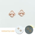 thumbnail image 3 of Miangastore Document Organization Paper Clip Rose Gold 30Pcs 1.2x1.2x0.08In, 3 of 8