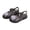 Black, variant on Glitter Shell Jelly Sandals Girls Dressy Summer Shoes Comfy Closed Toe Flats Toddler Beach Footwear Kids