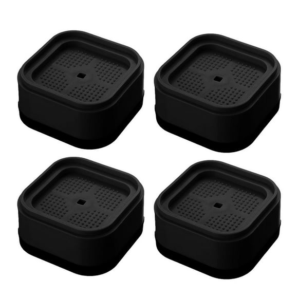Anti Vibration Pads for Washing Machine and Dryer (Set of 4) - Universal Washer Anti Vibration Pads-Black
