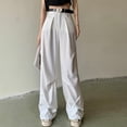thumbnail image 3 of Video Real Shot American Overalls Summer Thin Trendy Cool Pleated Loose Casual Straight Trousers Solid Color Belt, 3 of 6