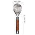 thumbnail image 2 of Vrorvz 316 Stainless Steel Rice Spoon with Wooden Handle Ergonomic Design for Easy Grip Versatile for Serving Rice Soups Stews Dishwasher Safe Kitchenware Accessory, 2 of 7