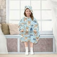 thumbnail image 7 of joogoo Wearable Blanket Hoodie for Cute Puppy Dogs Oversized Sherpa Hooded 3-14 YR M, 7 of 7