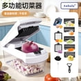 thumbnail image 2 of Cortador de Verduras Multifuncional 15 en 1, Picador Manual, Mandolina Profesional, Rebanador de Papa y Vegetales, Rallador de Cocina con Cuchillas Intercambiables, Accesorios de Cocina, 2 of 27