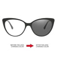 thumbnail image 3 of Gafas planas antiluz azul, gafas de Metal que cambian de Color, cara lisa de moda, se pueden equipar con montura de gafas de ojo de gato para miopía, 3 of 5