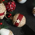 thumbnail image 5 of Twfbrm 3pcs Rustic Christmas Balls Ornaments 8cm/3.14in Pinecone Rattan Thread String Christmas Tree Ornament Red Foam Star Decorations Shatterproof Xmas Tree Hanging for Home Decoration, 5 of 9