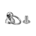 thumbnail image 4 of Unique Bargains 0.47-inch O-Ring Button Stud Rivets Screw Back Screws Rivet Silver Tone 10 Pcs, 4 of 5