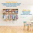 thumbnail image 4 of Streamline 10-Section Wall-Mounted Hanging Cubby Coat Locker, 4 of 9