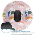 thumbnail image 4 of Disketp Cute Sushi Small Mouse Pad 7.9x7.9 Inches,Washable Round Mousepad For Office Laptop Computer,Non-Slip Rubber Base Mouse Pads For Wireless Mouse, 4 of 9