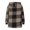 Coffee, variant on FDGIU Women's Plaid Flannel Sherpa Lined Hooded Shacket - Warm Jacket for Casual Outdoor Activities