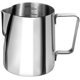 thumbnail image 1 of FloreceBien Anpro Milchk?nnchen, Jarra de leche 350ml / 12 fl.oz. Milchkanne aus Edelstahl, Milch Aufsch?umen für Cappuccino und Latté, Plata (9 × 7,5 CM), MEHRWEG, 1 of 6