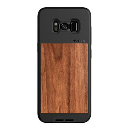 Galaxy S8+ Case || Moment Photo Case in Walnut Wood - Thin, Protective, Wrist Strap Friendly case for Camera (Best Camera For Galaxy S8)