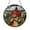 Acrylic 3.5 Inch, variant on Country Barn Rooster Illustration Stained Glass Style Window Panel