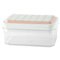 thumbnail image 1 of 1 Set Ice Cube Tray with Ice Shovel 28 Grids Foldable Lid Press Demoulding Stackable Low Temperature Resistance DIY Ice Tray for Kitchen, 1 of 8