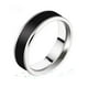 thumbnail image 1 of Anillo de acero inoxidable,titanio anillo,anillo de la venda,joyería de moda,para los hombres Negro, 1 of 9