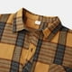 thumbnail image 4 of Camisas Para Hombre XXL Camisa informal de otoño con estampado a cuadros para hombre, blusa informal de manga larga con cuello vuelto (Yellow, L), 4 of 7