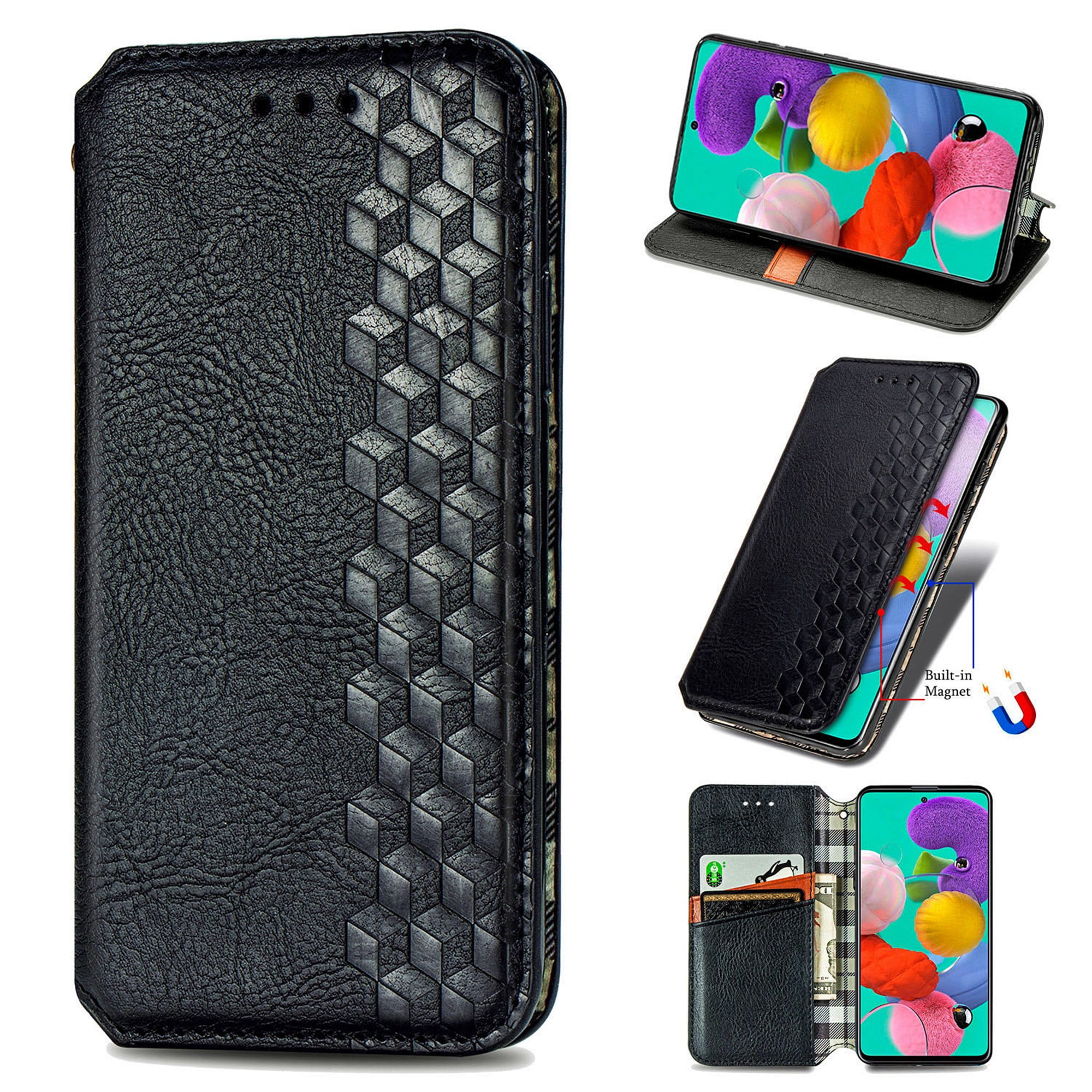 Dteck Case For Samsung Galaxy A71 5G (6.7 inches),Luxury Leather Wallet ...
