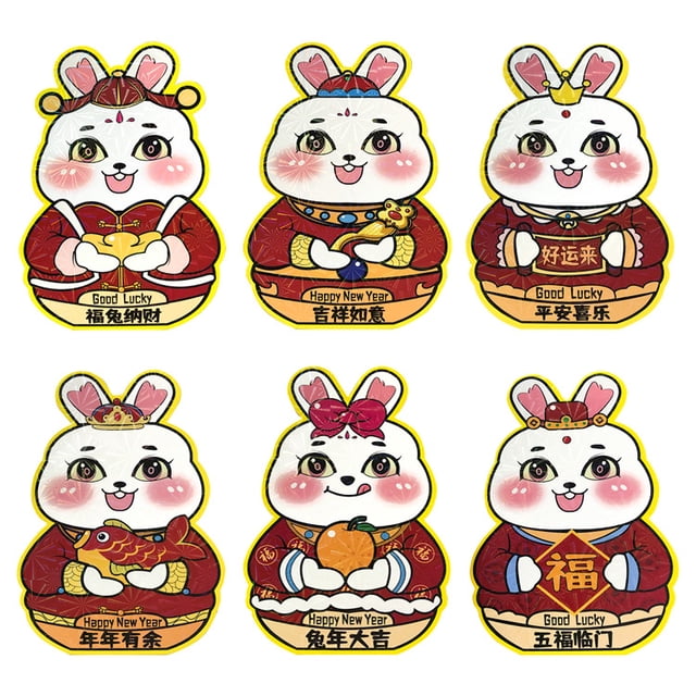 fastboy Enveloppe Rouge Créative Mignonne pour le Nouvel An Chinois