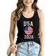 thumbnail image 2 of Women's Football Graphic Tank Tops, Women's Sleeveless Running Tank Top, Breathable Lightweight Sports Vest for Workout, Gym, Yoga, Training for Soccer Tournament 2026 Black Size: S, 2 of 5