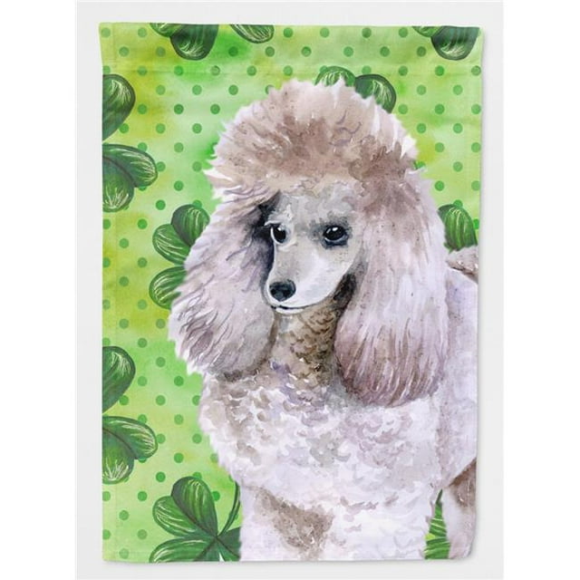 Carolines Treasures BB9839GF Poodle St.Patricks Flag - Garden Size