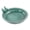 Forest Green + Ceramic, variant on Handmade Ceramic Bird Bath 11.8 Inch – Blue Outdoor Birdbath Bowl with Vintage Bird Ornaments, Garden Decor for Yard, Patio & Backyard, Wild Bird Waterer, Weather-Resistant