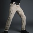 thumbnail image 3 of Pantalones de secado rápido de verano, pantalones tácticos para hombre, pantalones militares ultrafinos y transpirables, pantalones de entrenamiento, monos para exteriores, 3 of 4