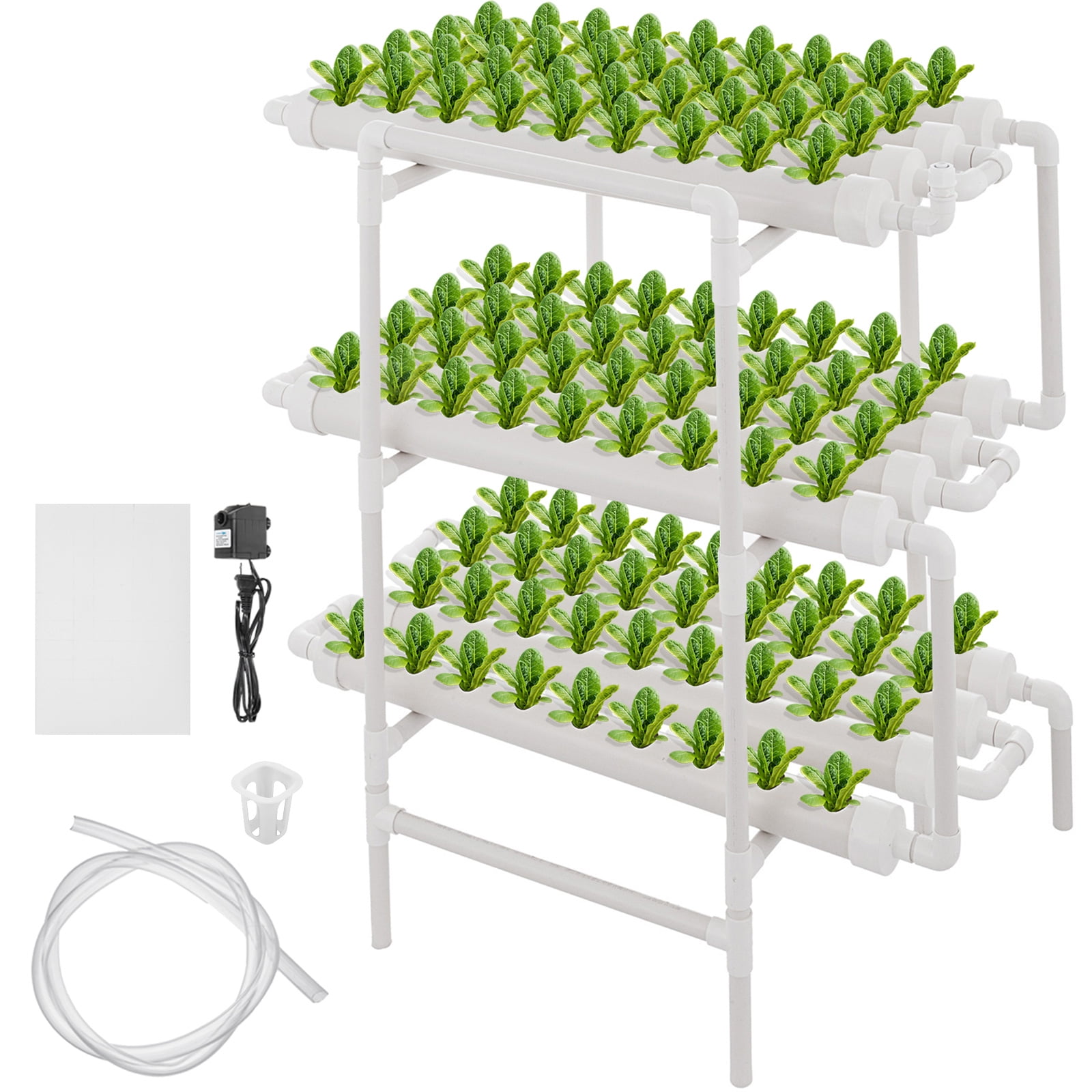 Details about   108 Plants Sites 12 Pipes Hydroponic Grow Tool Kits Garden Vegetable NFT System 