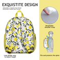 thumbnail image 5 of Yellow Lemon Pattern Backpack for Summer, Lightweight Small Daypack with Fresh Citrus Print Design, 5 of 6
