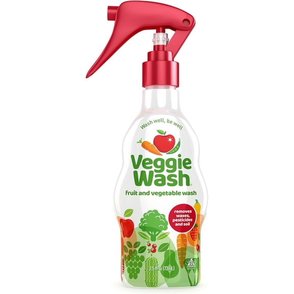 Veggie Wash 2.5oz Spray Pump  Bottle Personal Carry size