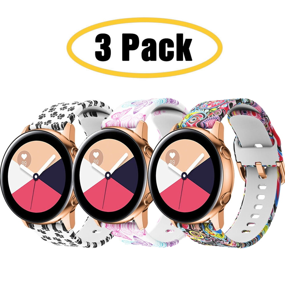 Homaful 3 Pack Band Compatible for Samsung Galaxy Active 2 Watch 44mm