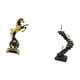 thumbnail image 5 of Figura de caballo moderna, estatua pensante, escultura abstracta de animal para estantería, sala de estar, escritorio, mesa, adorno, colección de obje, 5 of 8