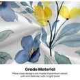 thumbnail image 6 of Floral Watercolor Sage Green Pillow Covers 16x16 Set of 2 Yellow and Blue Throw Pillow Cotton Square Outdoor Farmhouse Flowers Leaves Cushion Cover Decor for Home Living Room Bedroom Sofa, 6 of 6