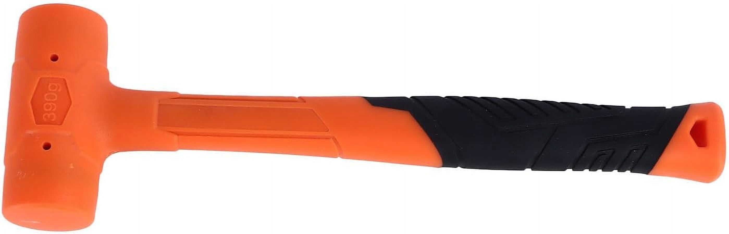 ABCISI Dead Blow Rubber Mallet Hammer, 0.5LB Non Elastic Design with Premium Long Lasting Rubber Material, Non-Marring Striking Tool for Woodworking Automotive Mounting Tasks DIY Projects