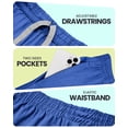 thumbnail image 5 of NY Threads Men's Athletic Shorts Quick Dry Loose-Fit Lightweight Running Workout Gym Shorts with Pockets, Large, Royal Blue, 5 of 7