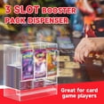 thumbnail image 3 of braveheart Transparent Acrylic Card Dispenser Storage Easy To Open And Close Features Transparent With Visible Interior black background, 3 of 6