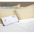 thumbnail image 6 of Royale Linens 400 Thread Count 100% American Grown Cotton Pillowcase Set - Luxury Sateen King Pillow case - 20"x40" Inch Soft & Smooth Set of 2 Beige Pillowcases - (King, Moroccan Sand), 6 of 9